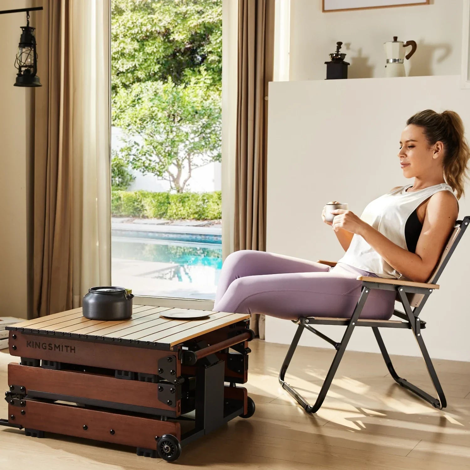 Kingsmith WR3L Tri-fold Water Rowing Machine